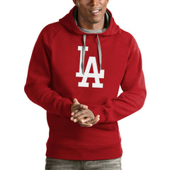 Los Angeles Dodgers Antigua Victory Pullover Team Logo Hoodie - MLB Hoodies