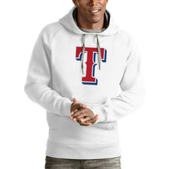 Texas Rangers Antigua Victory Pullover Team Logo Hoodie - MLB Hoodies