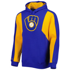 Milwaukee Brewers Mitchell & Ness Colorblocked Fleece Pullover Hoodie - MLB Hoodies