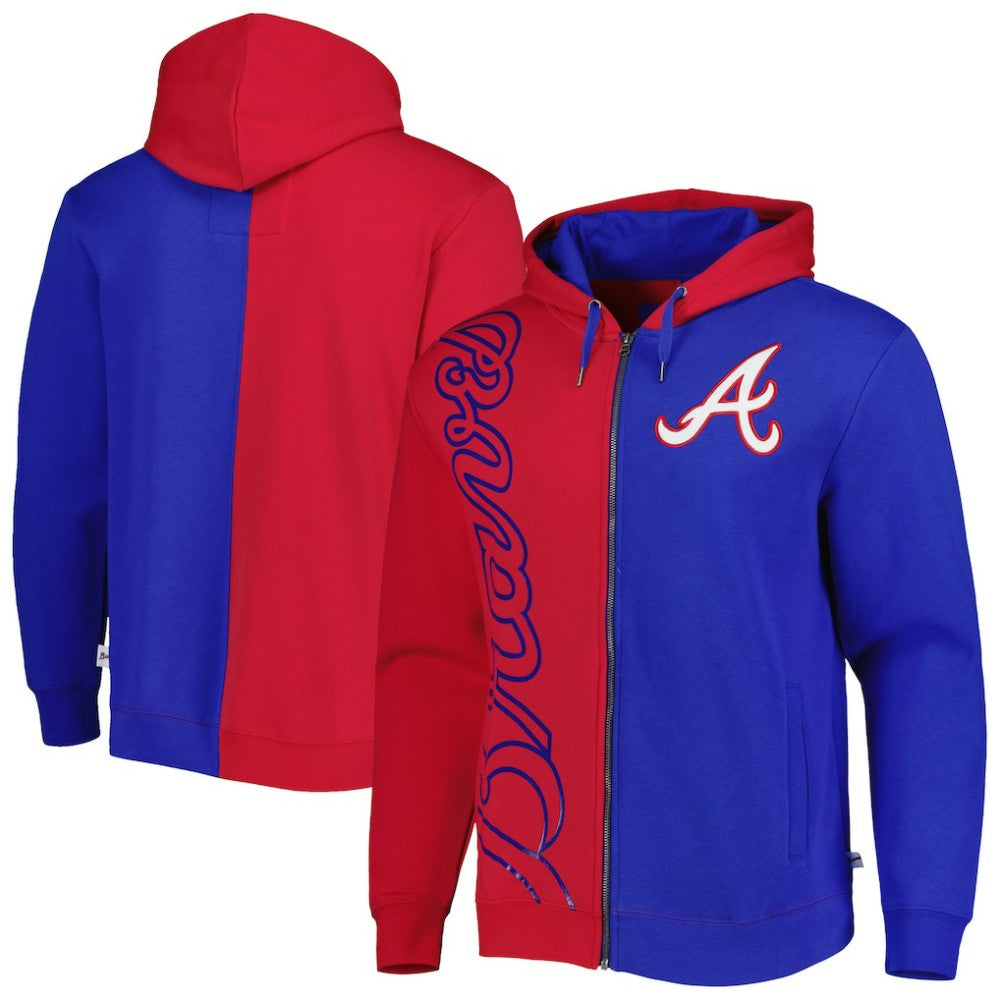 Atlanta Braves Mitchell & Ness Fleece Full-Zip Hoodie - MLB Hoodies