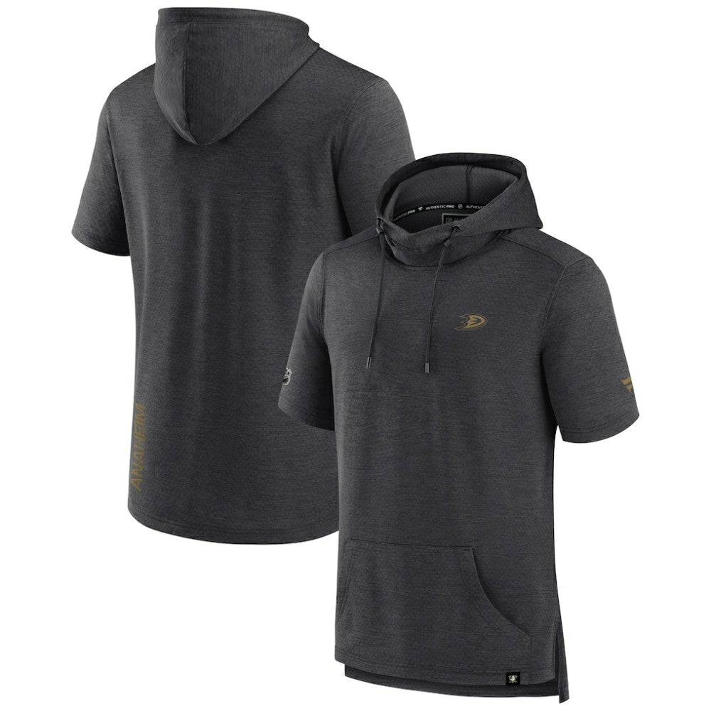 Anaheim Ducks Fanatics Authentic Pro Short Sleeve Pullover Hoodie - NHL Hoodies