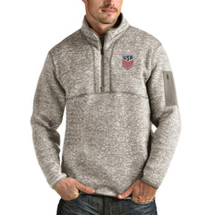 USMNT Antigua Fortune Quarter-Zip Pullover Jacket