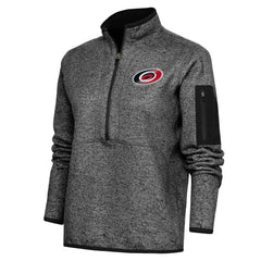 Carolina Hurricanes Antigua Women's Team Logo Fortune Quarter-Zip Jacket - NHL Jackets