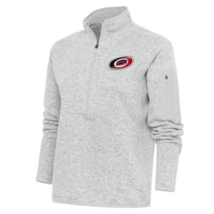 Carolina Hurricanes Antigua Women's Team Logo Fortune Quarter-Zip Jacket - NHL Jackets