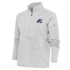 Colorado Avalanche Antigua Women's Team Logo Fortune Quarter-Zip Jacket - NHL Jackets