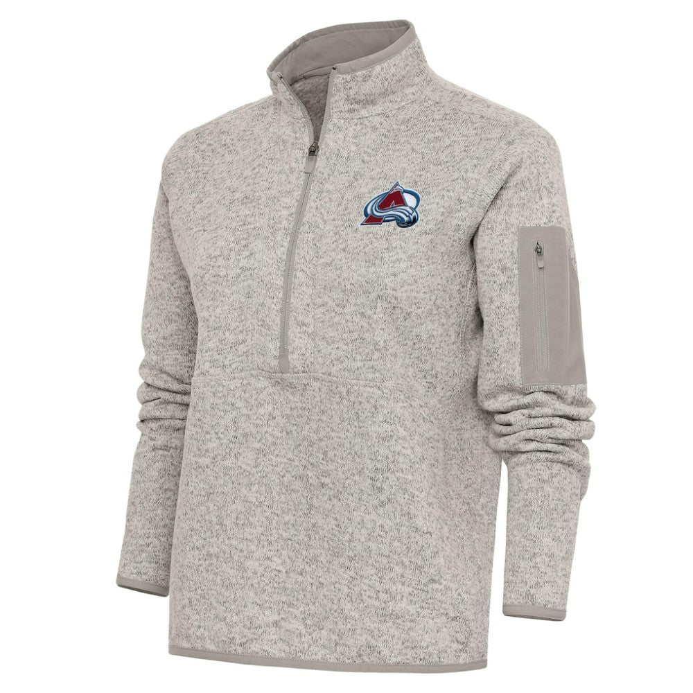 Colorado Avalanche Antigua Women's Team Logo Fortune Quarter-Zip Jacket - NHL Jackets