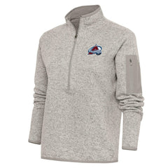 Colorado Avalanche Antigua Women's Team Logo Fortune Quarter-Zip Jacket - NHL Jackets