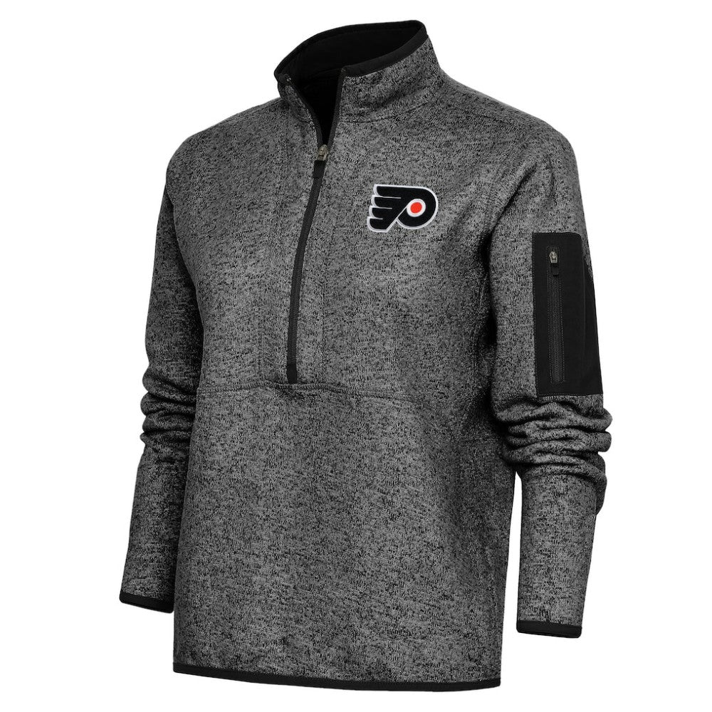 Philadelphia Flyers Antigua Women's Team Logo Fortune Quarter-Zip Jacket - NHL Jackets