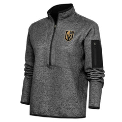 Vegas Golden Knights Antigua Women's Team Logo Fortune Quarter-Zip Jacket - NHL Jackets