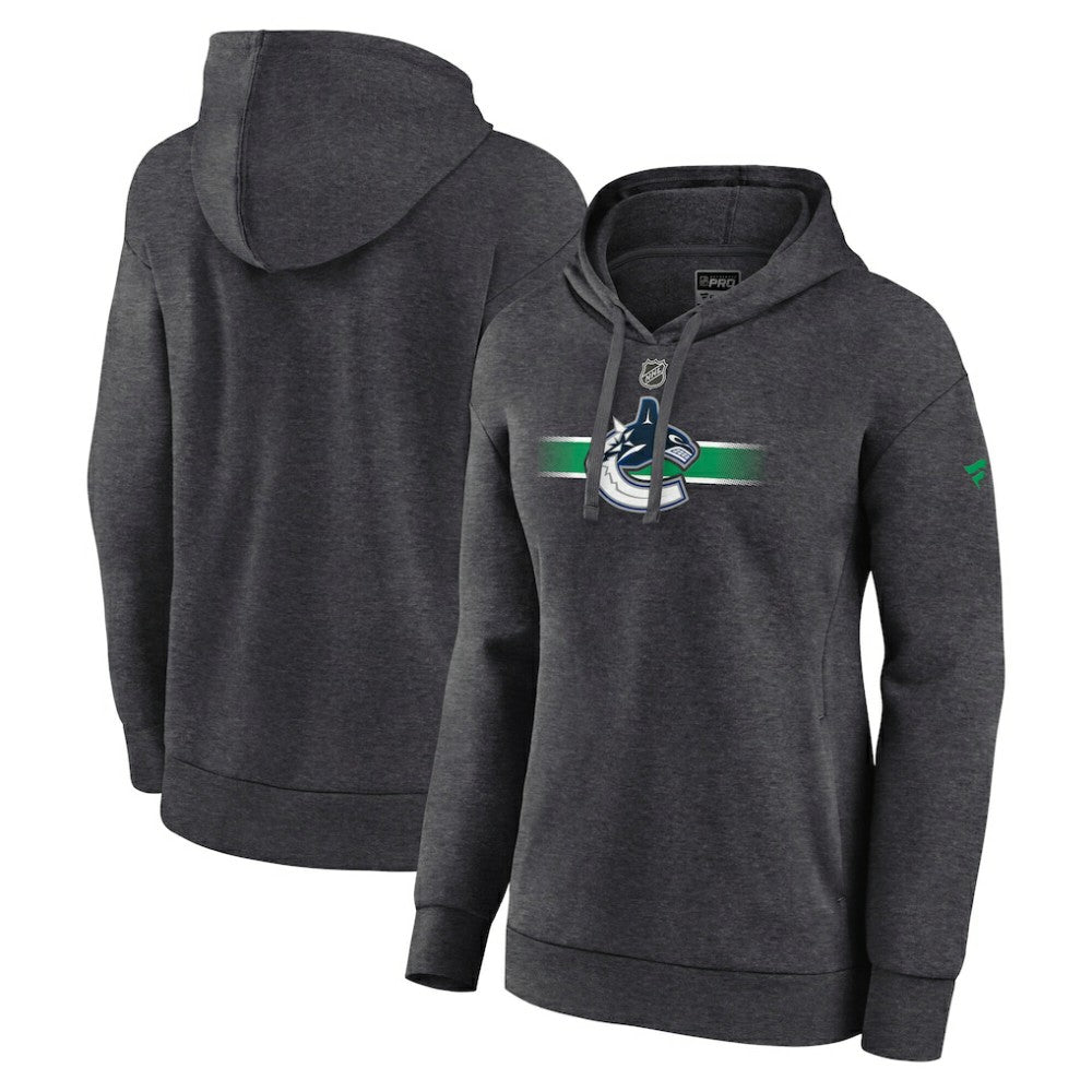 Vancouver Canucks Fanatics Women's Authentic Pro Core Secondary Fleece Pullover Hoodie - NHL Hoodies