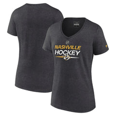 Nashville Predators Fanatics Women's Authentic Pro Primary V-Neck T-Shirt - NHL T-shirts