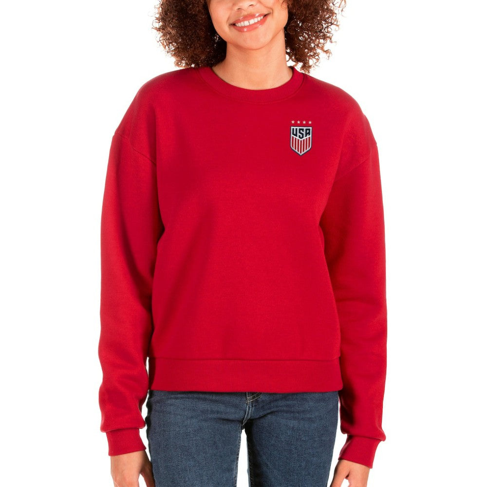 USWNT Antigua Women's Victory Crewneck Pullover Sweatshirt