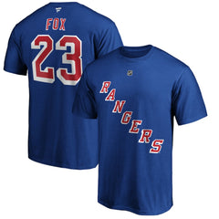 Adam Fox New York Rangers Fanatics Authentic Stack Name & Number T-Shirt - NHL T-shirts
