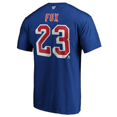 Adam Fox New York Rangers Fanatics Authentic Stack Name & Number T-Shirt - NHL T-shirts