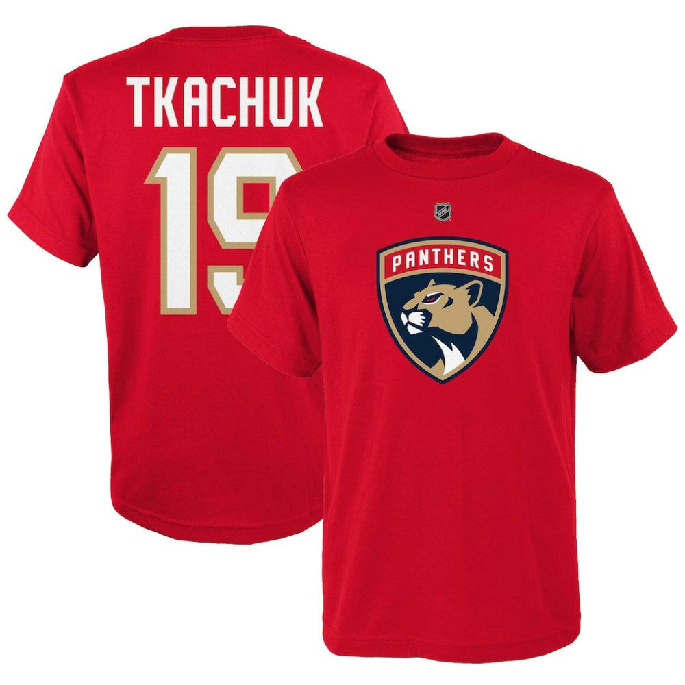 Matthew Tkachuk Florida Panthers Youth Player Name & Number T-Shirt - NHL T-shirts
