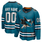 San Jose Sharks Fanatics Home Breakaway Custom Jersey - NHL Jerseys