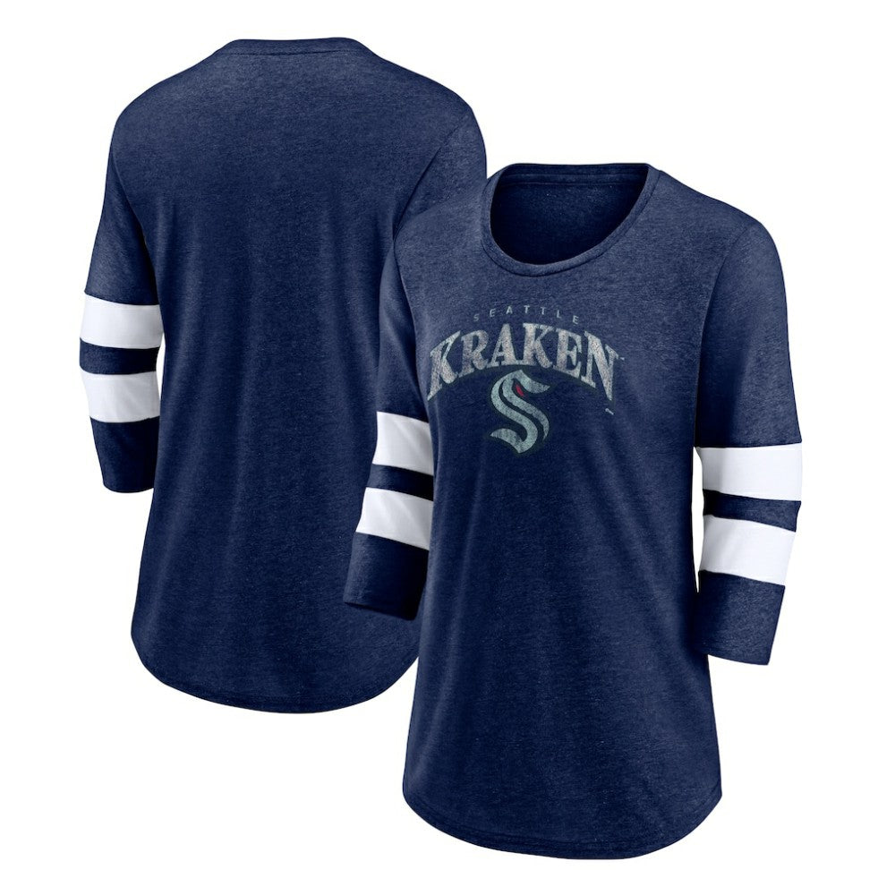 Seattle Kraken Fanatics Women's Special Edition 2.0 Barn Burner 3/4 Sleeve T-Shirt - NHL T-shirts