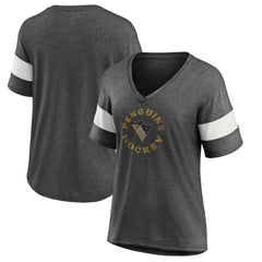 Pittsburgh Penguins Fanatics Women's Special Edition 2.0 Ring The Alarm V-Neck T-Shirt - NHL T-shirts