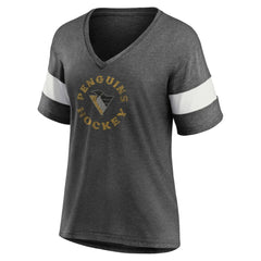 Pittsburgh Penguins Fanatics Women's Special Edition 2.0 Ring The Alarm V-Neck T-Shirt - NHL T-shirts