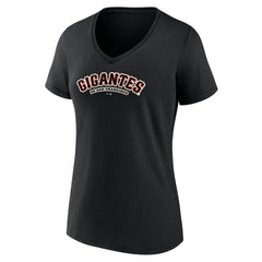 San Francisco Giants Women's Spanish Logo V-Neck T-Shirt - MLB T-shirts