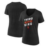 San Francisco Giants Women's Third and King V-Neck T-Shirt - MLB T-shirts