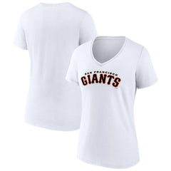 San Francisco Giants Women's Giants Alternate Club Lettering V-Neck T-Shirt - MLB T-shirts