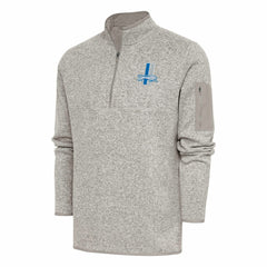 Detroit Lions Antigua Throwback Fortune Quarter-Zip Pullover Jacket | NFL Online