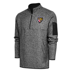 Baltimore Ravens Antigua Throwback Fortune Quarter-Zip Pullover Jacket | NFL Outlet