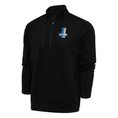 Detroit Lions Antigua Team Logo Throwback Generation Quarter-Zip Pullover Top | NFL Outlet
