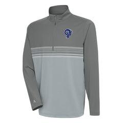 Los Angeles Rams Antigua Team Logo Throwback Pace Quarter-Zip Pullover Top | NFL US