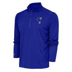 Indianapolis Colts Antigua Team Logo Throwback Tribute Quarter-Zip Pullover Top | NFL Discount