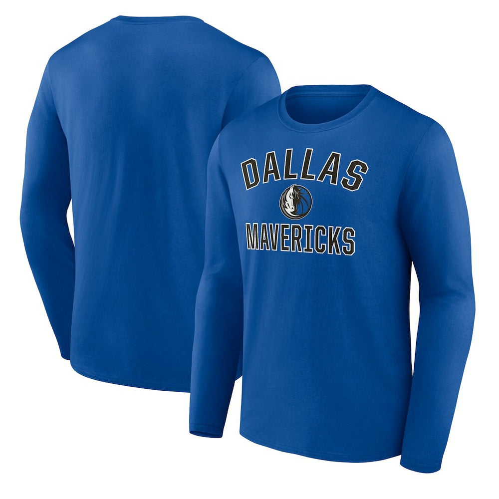 Royal Dallas Mavericks Victory Arch Team Long Sleeve T-Shirt sale | NBA