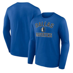 Royal Dallas Mavericks Victory Arch Team Long Sleeve T-Shirt sale | NBA