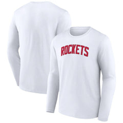 White Houston Rockets Alternate Logo Long Sleeve T-Shirt | NBA