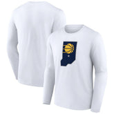 White Indiana Pacers Alternate Logo Long Sleeve T-Shirt | NBA