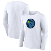 White Minnesota Timberwolves Alternate Logo Long Sleeve T-Shirt | NBA