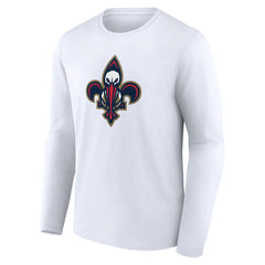 White New Orleans Pelicans Alternate Logo Long Sleeve T-Shirt | NBA