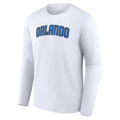 White Orlando Magic Alternate Logo Long Sleeve T-Shirt | NBA
