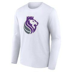 White Sacramento Kings Alternate Logo Long Sleeve T-Shirt | NBA