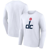 White Washington Wizards Alternate Logo Long Sleeve T-Shirt | NBA