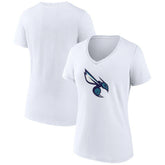 White Charlotte Hornets Women's Alternate Logo V-Neck T-Shirt | NBA