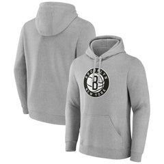 Gray Brooklyn Nets Alternate Logo Pullover Hoodie | NBA