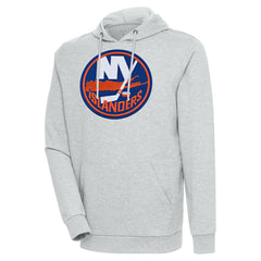New York Islanders Antigua Logo Action Chenille Pullover Hoodie - NHL Hoodies