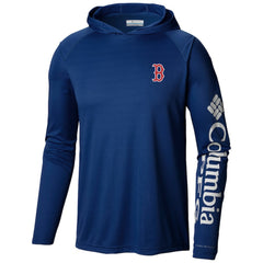 Boston Red Sox Columbia Terminal Tackle Long Sleeve Hoodie T-Shirt - MLB Hoodies