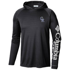 Colorado Rockies Columbia Terminal Tackle Long Sleeve Hoodie T-Shirt - MLB Hoodies
