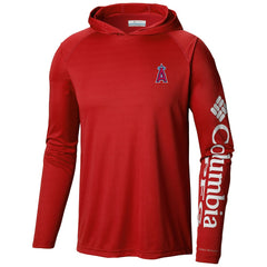 Los Angeles Angels Columbia Terminal Tackle Long Sleeve Hoodie T-Shirt - MLB Hoodies