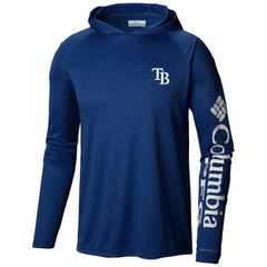 Tampa Bay Rays Columbia Terminal Tackle Long Sleeve Hoodie T-Shirt - MLB Hoodies
