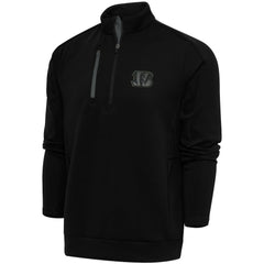 Cincinnati Bengals Antigua Tonal Logo Generation Quarter-Zip Pullover Top | NFL Hot