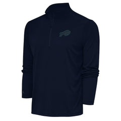 Buffalo Bills Antigua Tonal Logo Tribute Quarter-Zip Pullover Top | NFL Discount