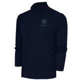 Chicago Bears Antigua Tonal Logo Tribute Quarter-Zip Pullover Top | NFL Outlet